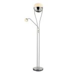 Lampadaire led trio chris chrome m?tal 478310206