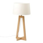 Lampe design aluminor sacha beige bois sacha lt aj2