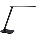 Lampe de bureau led bob - noir aluminium - aluminor - bob n