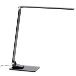 Lampe de bureau led - starglass - noir / aluminium - aluminor - starglass