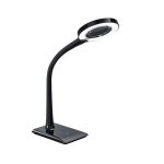 Lampe loupe led trio lupo noir plastique 527290102