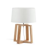 Lampe scandinave faro bliss bois / tissu 28401