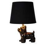 Lampe de table design lucide extravaganza noir porcelaine 13533 / 81 / 30