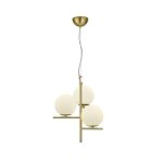 Lustre 3 lampes design trio pure laiton m?tal 302000308 Lustre 3 lampes design trio pure laiton m?tal 302000308