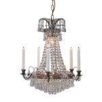 Lustre 6 lampes design marksl?jd l?ck? antique m?tal 100642