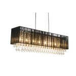 Lustre 8 lumi?res design globo bagana chrome m?tal 15095h2