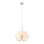 Lustre 9 lampes design marksl?jd bianco or m?tal 107994