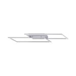 Plafonnier 2 lampes led neuhaus inigo gris aluminium 8193 - 55