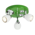 Plafonnier 3 lampes design brilliant soccer vert m?tal g56234 / 74 Plafonnier 3 lampes design brilliant soccer vert m?tal g56234 / 74