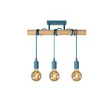 Plafonnier 3 lampes design lucide paulien bleu m?tal 08127 / 03 / 35 Plafonnier 3 lampes design lucide paulien bleu m?tal 08127 / 03 / 35