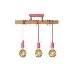 Plafonnier 3 lampes design lucide paulien rose m?tal 08127 / 03 / 66 Plafonnier 3 lampes design lucide paulien rose m?tal 08127 / 03 / 66