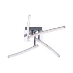 Plafonnier 4 lampes led leuchten direkt simon chrome m?tal 11291 - 17