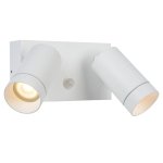 Spot mural 2 lampes design lucide taylor blanc aluminium 09831 / 02 / 31