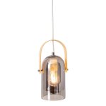 Suspensions 1 lampes design n?ve vitrio gris m?tal - verre 6116859 Suspensions 1 lampes design n?ve vitrio gris m?tal - verre 6116859
