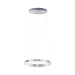 Suspension 2 lampes led neuhaus arina gris m?tal 8361 - 55