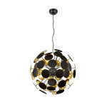 Suspensions 6 lampes design trio discalgo noir m?tal 309900632 Suspensions 6 lampes design trio discalgo noir m?tal 309900632