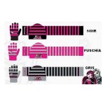 Bonnet gants et echarpe monster high 758 780 - 014 5991327800143 accessoire enfant monster high gris