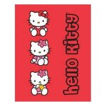 Plaid polaire hello kitty 125x160 cm 30 pphk - red 5425016103890 plaids - couverture hello kitty