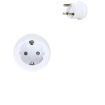 Adaptateur go travel electrique europe - afrique du sud blanc Adaptateur go travel electrique europe - afrique du sud blanc