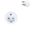 Adaptateur go travel electrique europe - afrique du sud blanc