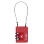 Cadenas � c�ble tsa samsonite red rouge