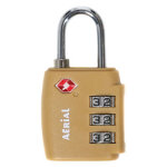Cadenas  code tsa arial moutarde jaune