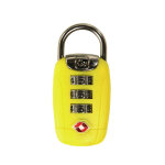 Cadenas � code tsa go travel s�curit� - grand chiffre jaune fluo