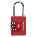 Cadenas � code tsa samsonite red rouge