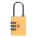 Cadenas � code tsa samsonite yellow jaune