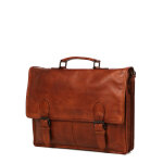 Cartable business bear design cow lavato guus 15. 6 pouces cognac marron
