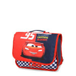 Cartable cars damier 32 cm maternelle rouge