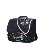 Cartable cheval wild flowers 38 cm cp / ce1 / ce2 bleu