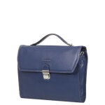Cartable en cuir katana architecte 35 cm bleu