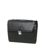 Cartable en cuir katana architecte 35 cm noir
