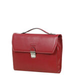 Cartable en cuir katana architecte 35 cm rouge