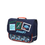 Cartable dino world of roaar 35 cm cp / ce1 bleu