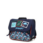 Cartable dino world of roaar 38 cm cp / ce1 / ce2 bleu