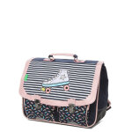 Cartable fille pas cher tann's l�a 35 cm - 2 boucles cp / ce1 bleu marine / rose