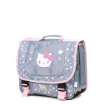 Cartable hello kitty delicate flowers 38 cm cp / ce1 / ce2 gris