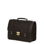 Cartable katana premium vintage 39. 5 cm chocolat marron