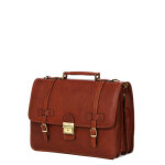 Cartable katana premium vintage 39. 5 cm marron
