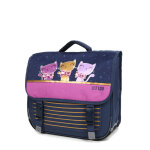 Cartable lili lou x phil�as glam 38 cm cp / ce1 / ce2 bleu marine