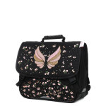 Cartable lkmj glam wings 38 cm noir