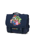 Cartable super mario super team 38 cm cp / ce1 / ce2 bleu