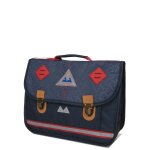 Cartable poids plume confettis 35 cm cp / ce1 marine bleu