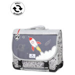 Cartable rversible pol fox rocket 38 cm cp / ce1 / ce2 gris