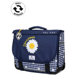 Cartable r�versible pol fox daisy 38 cm cp / ce1 / ce2 marine bleu