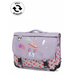 Cartable rversible pol fox good vibes 41 cm ce2 / cm1 / cm2 parme violet