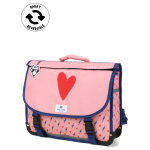 Cartable r�versible pol fox heart 38 cm cp / ce1 / ce2 rose