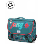 Cartable r�versible pol fox jungle 41 cm ce2 / cm1 / cm2 vert